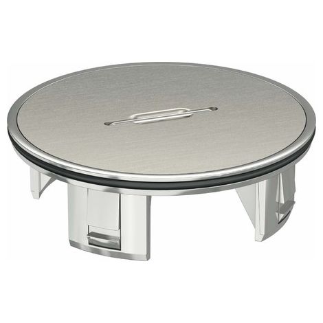 OBO Bettermann Tube avec plaque de recouvrement Ø110mm zinc moulé sous pression nickelé, 7428140