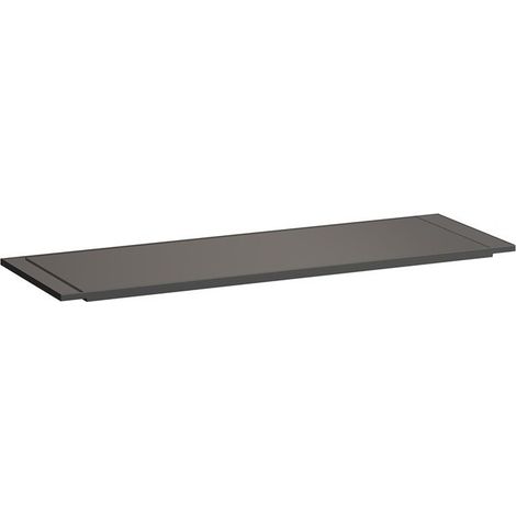 KARTELL étagère pour baignoire, 750 x 250 x 15 mm, gris fumée LAUFEN