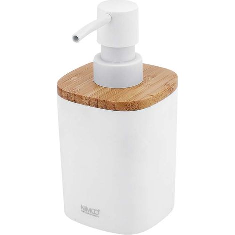 Nimco Badu - Dispensador de jabón líquido, blanco mate BA 28031-05 (1/5)