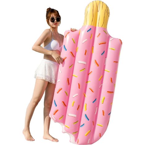 Matelas gonflable popsicle pour piscine adulte et enfant - Flotteur rafraîchissant été (1/5)