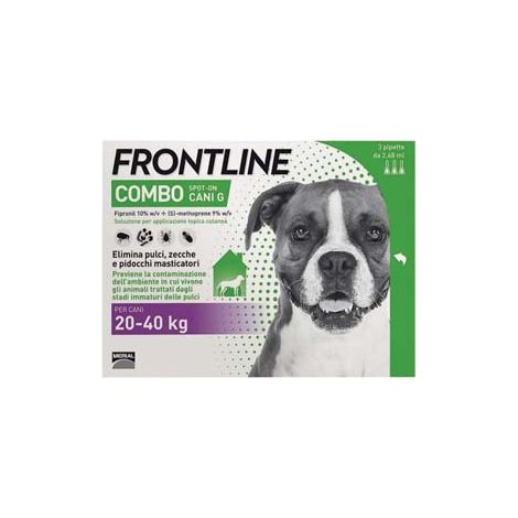 FRONTLINE COMBO PER CANI GRANDI  in confezione da 3 pipette    FRONTLINE