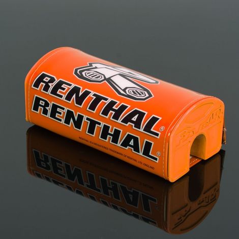 Esponja Renthal para manillar fatbar, color naranja con logo Renthal.