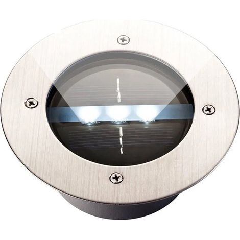 IP65 wasserdichte 3-LED-Solar-Gartenstrahler, Kaltweiß, 2er-Pack (1/5)