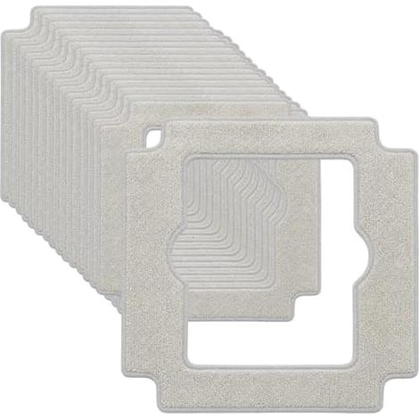 Lot de 16 chiffons de nettoyage en microfibre anti-rayures pour robot Ecovacs Winbot Mini2, Air, One Pro, lavables, non pelucheux (1/5)