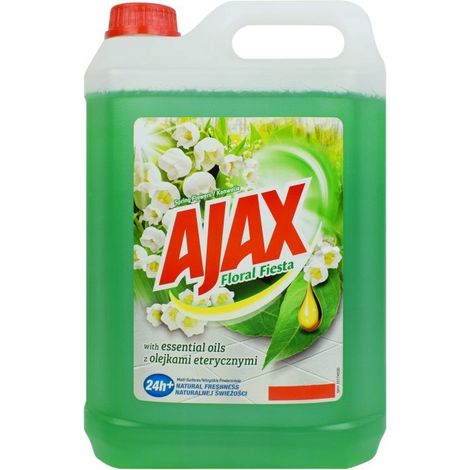 Liquido per pulizia ajax floral fiesta bottiglia 5 kg antibatterico (1/3)
