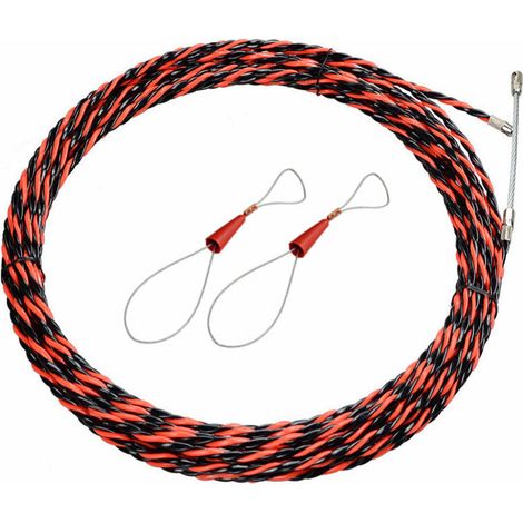 Aiguille Electricien Tire Fil Electrique Diamètre Aiguille Tire Fil, rétractable d'installation pour tire Cable et rallonge(15M)