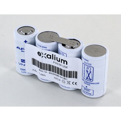 Batterie Saft 4.8V 1.6Ah 4VNT Cs 804115 BAES