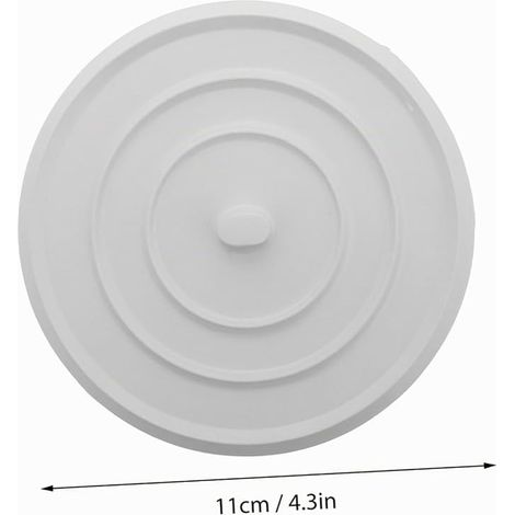 LIFKOME Bouchon De Baignoire Plat Rond en Caoutchouc Grand Bouchon D’Évier pour Baignoire Lavabo Et Cuisine Couvercle De Vidange avec Fonction Attrape-Cheveux (1/3)