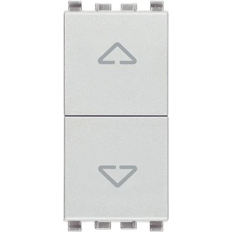 Due pulsanti interbloccabili Vimar Eikon 20062.N  silver