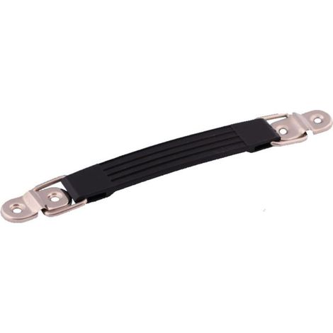 Poignée flexible Healeved en 3 parties pour valise et meuble, noire, plastique métal, de traction