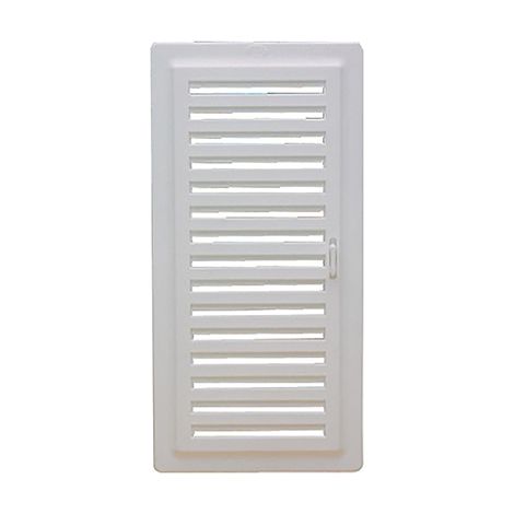 Rejilla ventilacion pvc 9,8x22,5cm con marco y cierre f-200 (1/2)