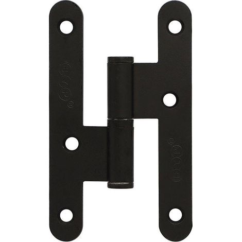 HERRAJES ALK pernio sin remate negro 305/100 derecha , (1/3)