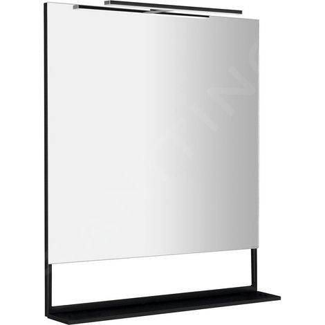 Sapho Erupta - Miroir avec éclairage LED, 800x800 mm, noir ERU335 (1/4)