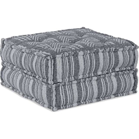 vidaXL Unità di Divano Modulare Stampa Grigia 70 x 70 x 36 cm Tessuto