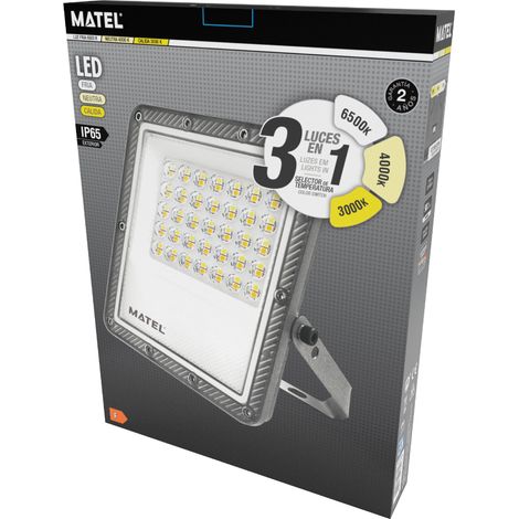PROYECTOR LED PLANO GRIS 50W.3CCT (1/2)