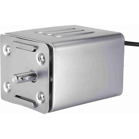 Moteur Tourne Broche de Barbecue Moteur Eléctrique en Acier Inoxydable Kit BBQ Rôtissoire Motor Barbecue Nominale 30kg / 66.14lb (1/5)