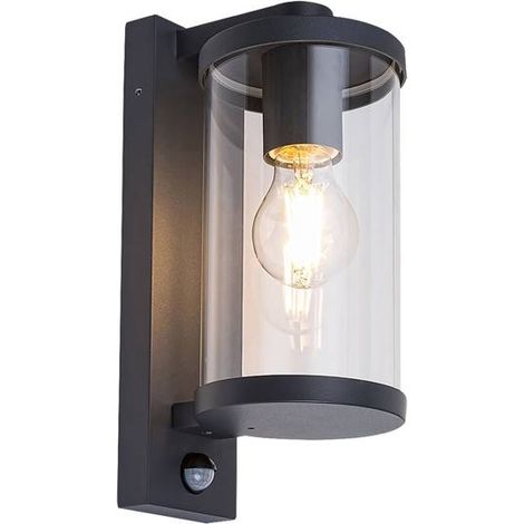 Lampada da parete Silistra Antrazhit Trasparente E27 1x Max 40W IP44 L: 16cm B: 11.5 cm H: 29cm dimmerabile (1/5)