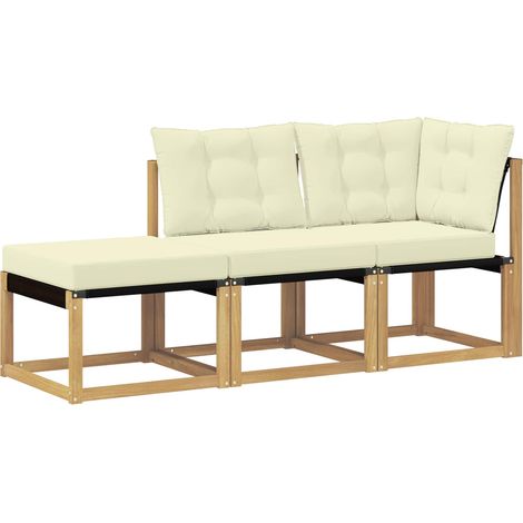 Maison Exclusive - Sectional Sofa Einheiten mit Kissen 3 Stück We