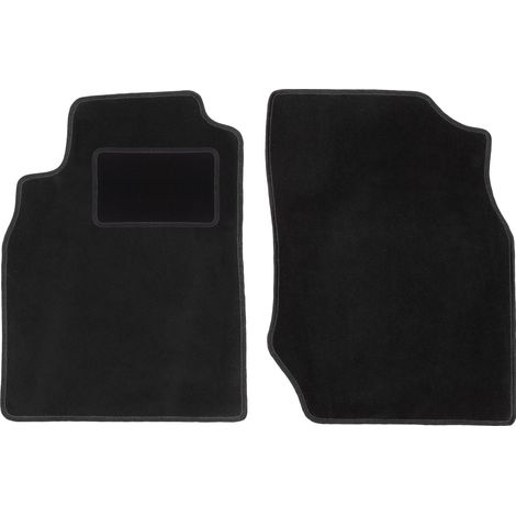Alfombrillas delanteras negras para Nissan Almera N16 hatchback (2000-2006)
