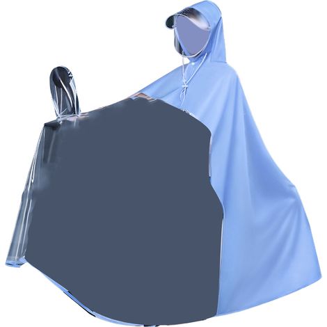 Moto imperméable poncho pluie longue transparente coupe-vent imperméable PVC pour scooter (1/5)