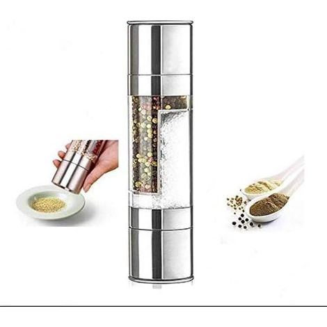 Mill to Poivre, Mill to sel Manual, 2 in 1 Mill to spices, Size of Grit adjustable, Poivrier and Salt shaker, Mill sel and Poivre in Steel brushes- (1/5)