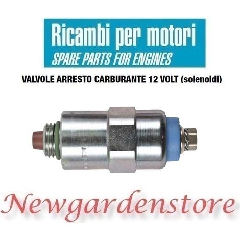 Valvola arresto carburante 12 volt 12874 solenoide FIAT 9986316 PERKINS DELPHI
