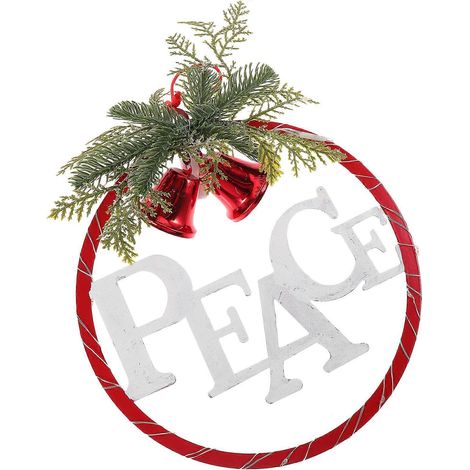 Couronne de porte en fer forgé, 5 pièces, décoration de Noël (1/5)