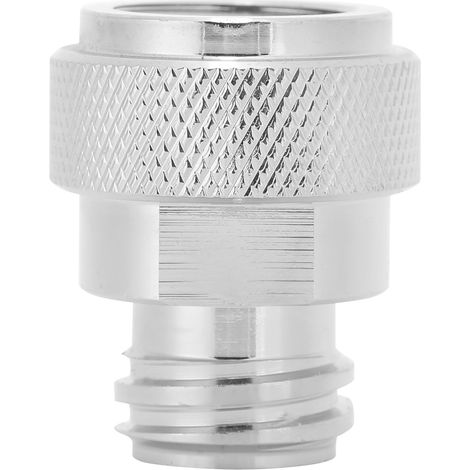 Adaptateur CO2 en laiton plaqué cuivre avec clé pour bouteille de soda - Connexion de conversion argentée