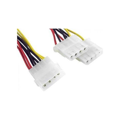 CABLE INTERNO GEMBIRD MOLEX 4 PIN 1x MACHO 2x HEMBRA (1/4)