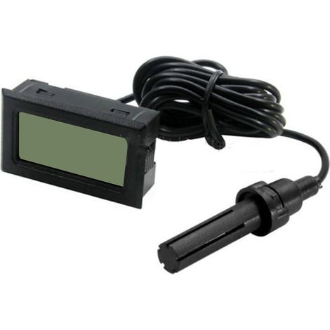 Thermo-hygromètre électronique encastrable à écran LCD numérique avec sonde FY-12 (1/4)