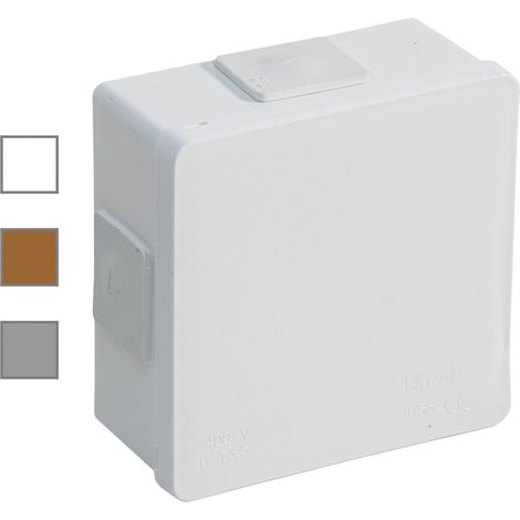 Boîtier de montage en surface, hermétique, blanc, 86 x 86 x 40 mm, IP55, Viplast 00151 (1/5)