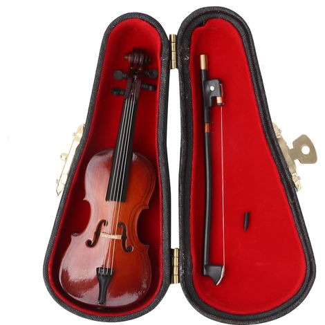 Mini-Cello aus Holz, 10 cm, Modell eines Streichinstruments, Dekoration für Zuhause, musikalisches Geschenk (1/5)