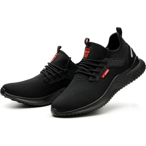 – Chaussures de sécurité légères et confortables pour hommes et femmes – Semelle antidérapante en caoutchouc – Doublure respirante – Pointure 43 - Respirantes-43 (1/5)
