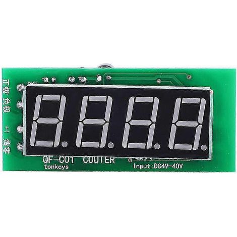 Hochpräziser 4-stelliger Digitalzähler mit QF-C04-Speicher, LED-Anzeige und 4-40-V-Gleichstromversorgung (1/4)