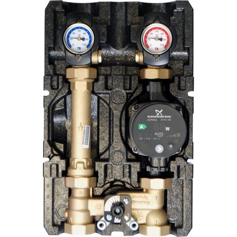 Module de circuit de chauffage K32 DN25 mélangeur 3 voies avec pompe Grundfos