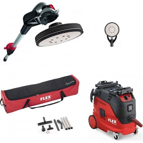 GE7 Giraffa + coperchio + aspirapolvere 30 L VCE 33 AC + 2 teste di levigatura FLEX - 920112