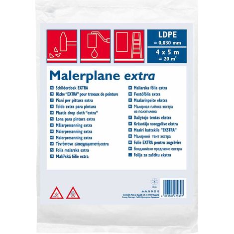 Color Expert Bauplane LDPE reg. 30 my 4 x 5 m transluzent (1/2)