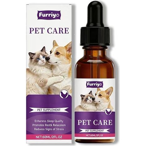 Furriyo Pet Care Drops - Geeignet für Hunde und Katzen, zur Glättung und Befeuchtung von Fell und Haut. (1/5)
