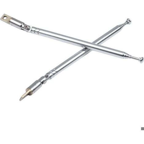 5 Pcs 32cm Longueur Section Antenne Telescopique AM FM Radio 180 Degree (1/4)