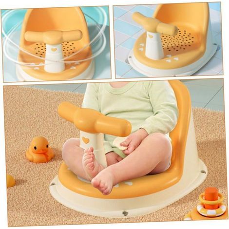 Siège De Bain - Antidérapant - Pour Bébé 0 À 12 Mois - Compact Et Léger - 1 Pièce (1/5)