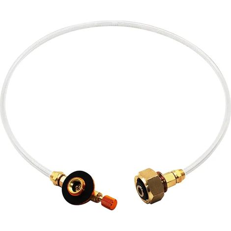 Réchaud à gaz portable de camping, adaptateur de remplissage de propane, coupleur de réservoir, accessoires de charge de gaz, convertisseur de valve de gonflage, réchauds de cuisine portables (1/4)