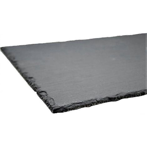 Sets de table en ardoise noire, lot de 4, dimensions 30 x 20 cm, assiettes de service et sets de table (1/3)