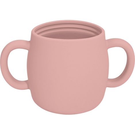Gobelet en silicone pour enfants d'âge préscolaire - Gobelet d'apprentissage ouvert pour bébé avec poignée, convient aux enfants de plus de 6 mois (1/5)