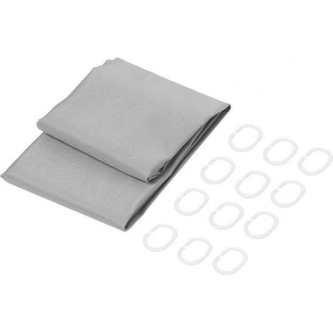 Rideau De Douche - 150x180 Cm - Tissu Impermeable - Salle De Bain - 1 Unite (1/5)