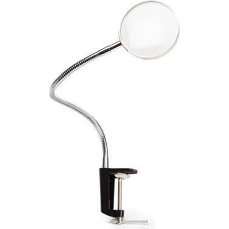 Loupe - Col De Cygne - Grossissement 1 75x - Serre Table - 90 Mm - 51 Cm - 449 G (1/3)