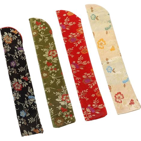 de 4 pochettes pour éventails en tissu résistant Élégantes