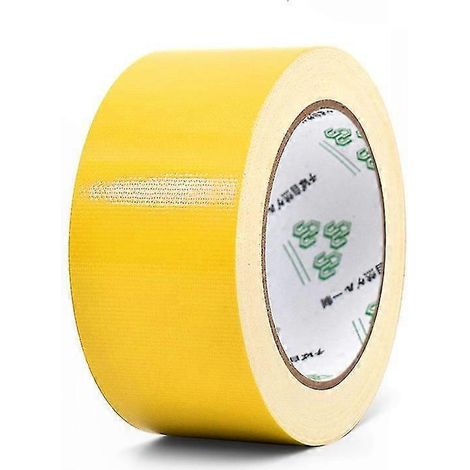 Ruban adhésif en tissu ultra-résistant pour la décoration intérieure, les revêtements de sol et la réparation de tuyaux - solution imperméable à base de polyéthylène (jaune) (1/5)