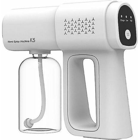 Crea un ambiente sicuro e igienico con la pistola disinfettante K5 Nano - spruzzatore a vapore ricaricabile tramite USB, l'accessorio essenziale per una disinfezione efficace in casa e in giardino (1/5)