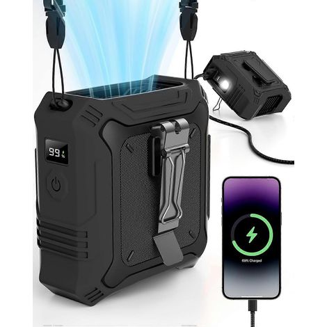 Ventilateur portable de hanche, ventilateur portable avec 5 vitesses (1/5)