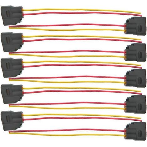 Lote de 10 conectores con 2 folletos para bobina de aluminio, compatibles Renault Opel Nissan 8200765882 8200380267 (1/5)